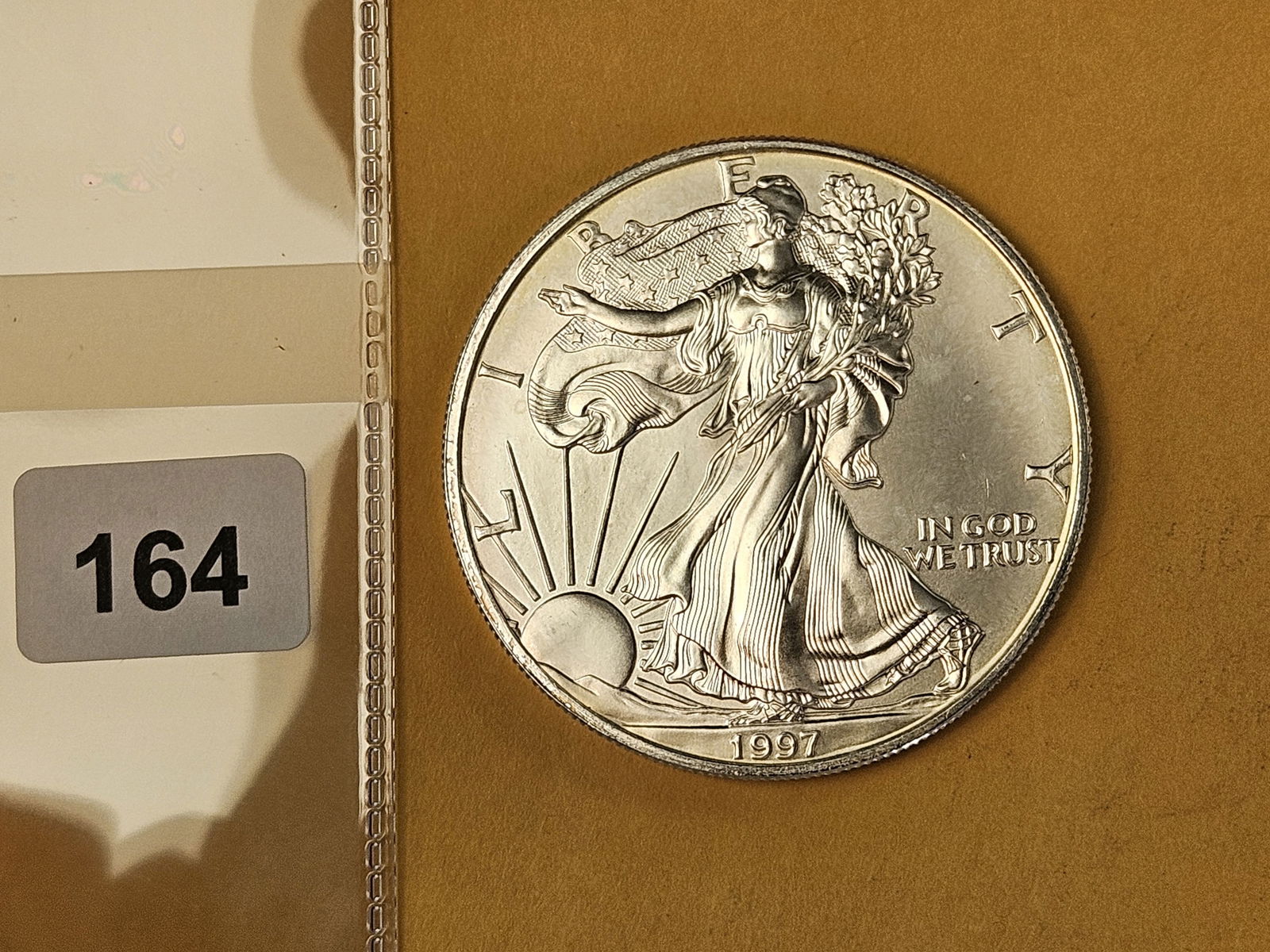 GEM Brilliant Uncirculated 1997 American Silver Eagle: Roll Fresh! 