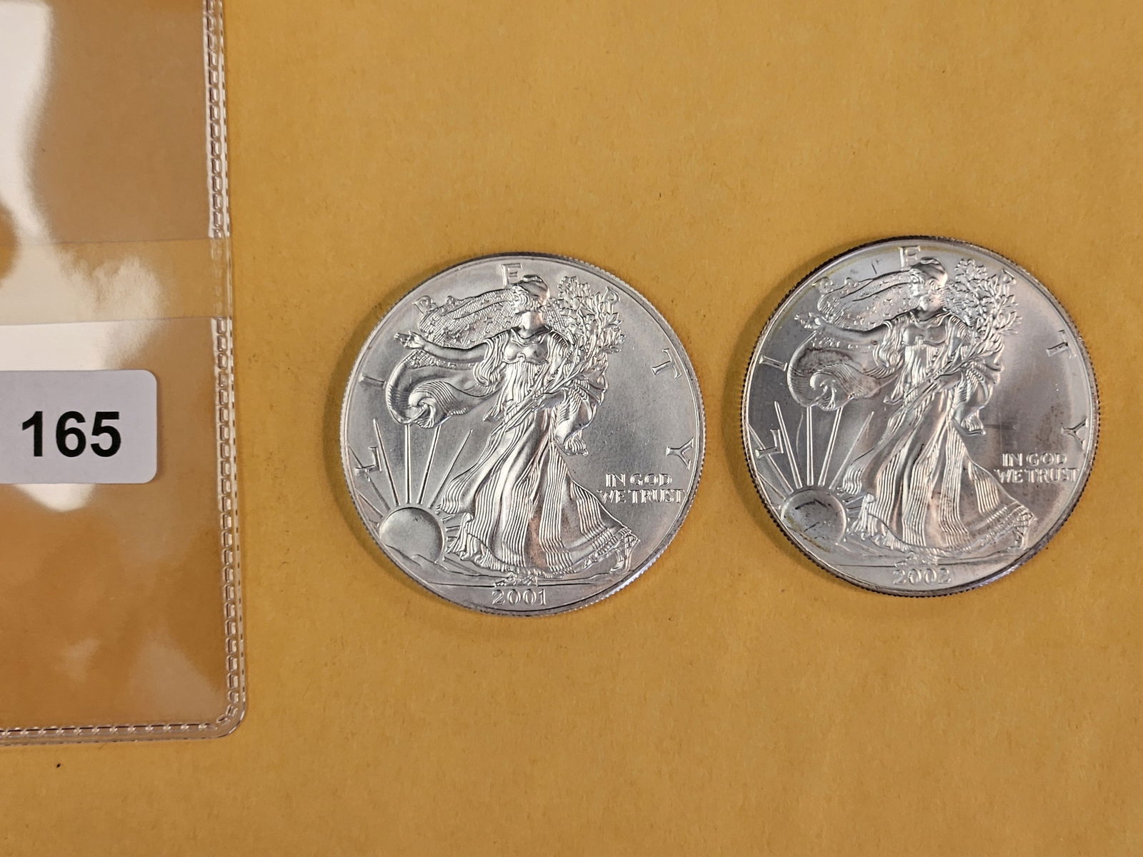 2000 and 2001 GEM BU American Silver Eagles: Album fresh 