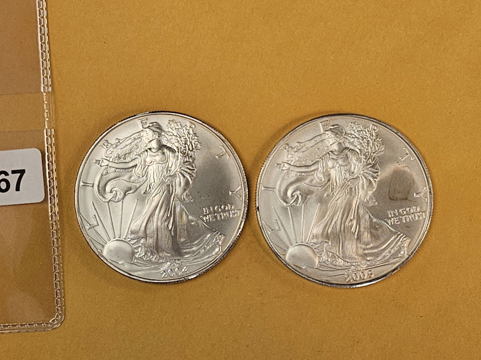 2004 and 2005 GEM BU American Silver Eagles: Album fresh 