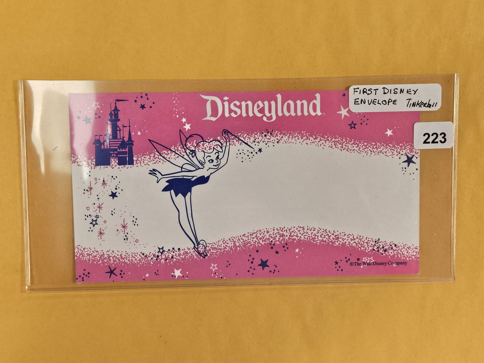 DISNEY DOLLAR!: First Disney Envelope. Tinkerbell 