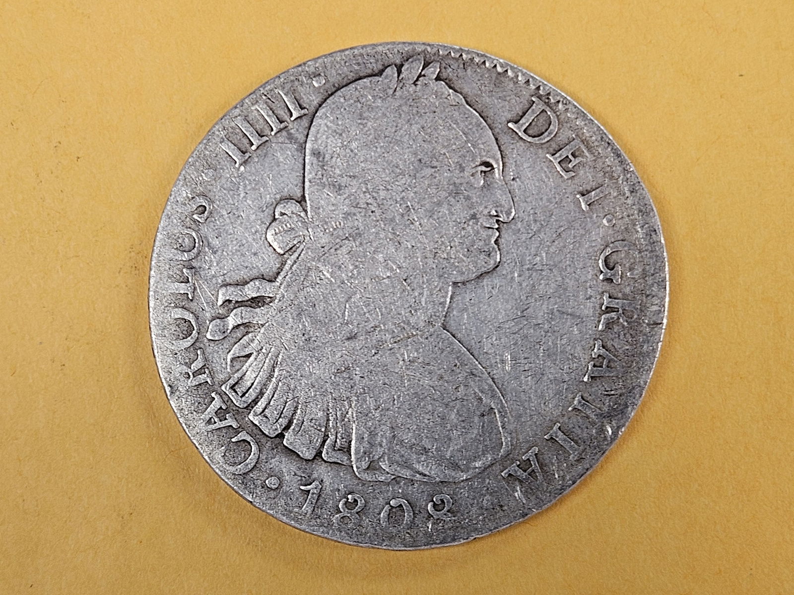 1808 th Mexico silver 8 reals in Very Good: KM 109