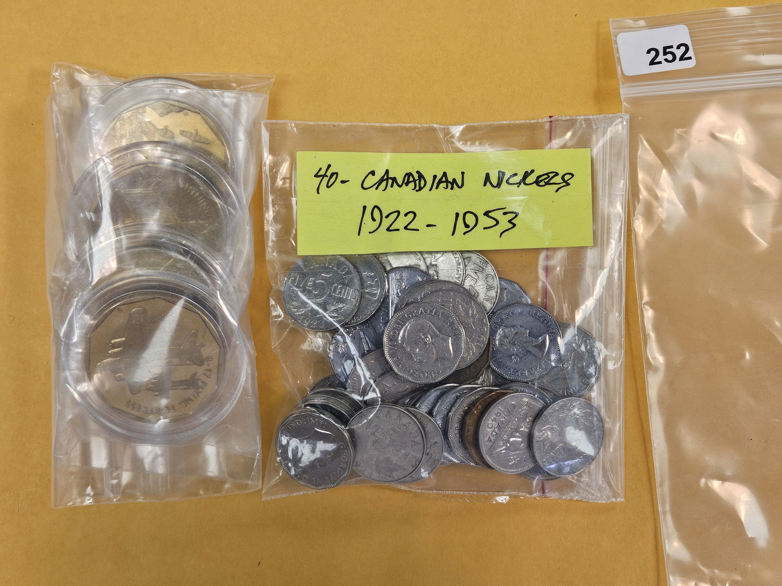 Mixed World coinage: Canada and Marshall Islands 