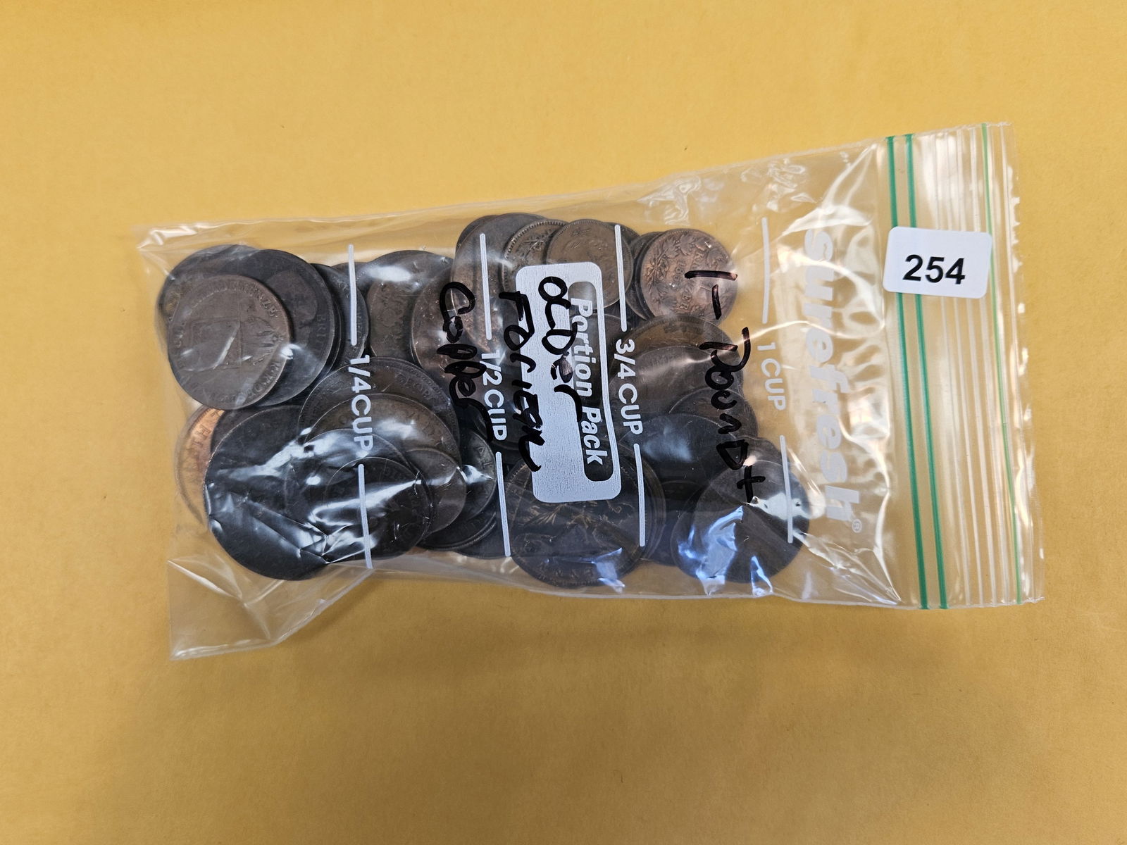 ONE POUND of mixed, older, Copper, World coins: From dealer. Unchecked by us 