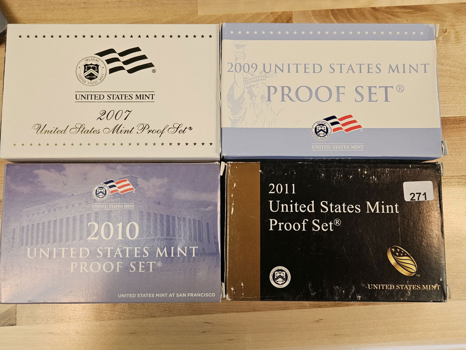 Four US Proof Sets: In OGP