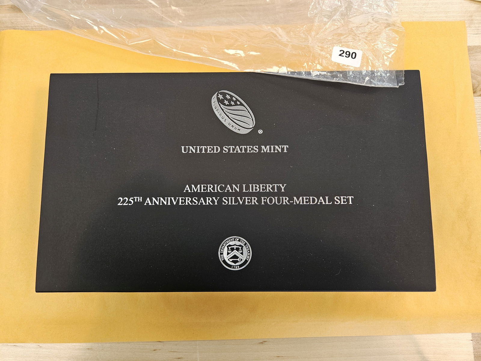US Mint American Liberty 225th Anniversary SILVER 4-Medal Set: In original government packaging with certificate of authenticity! 