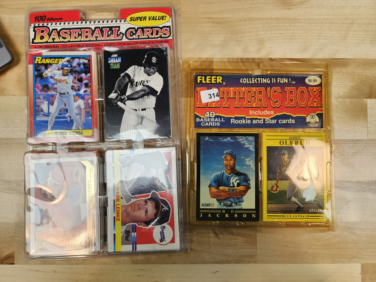BASEBALL CARDS!: Fleer and mixed. Unopened store packs 