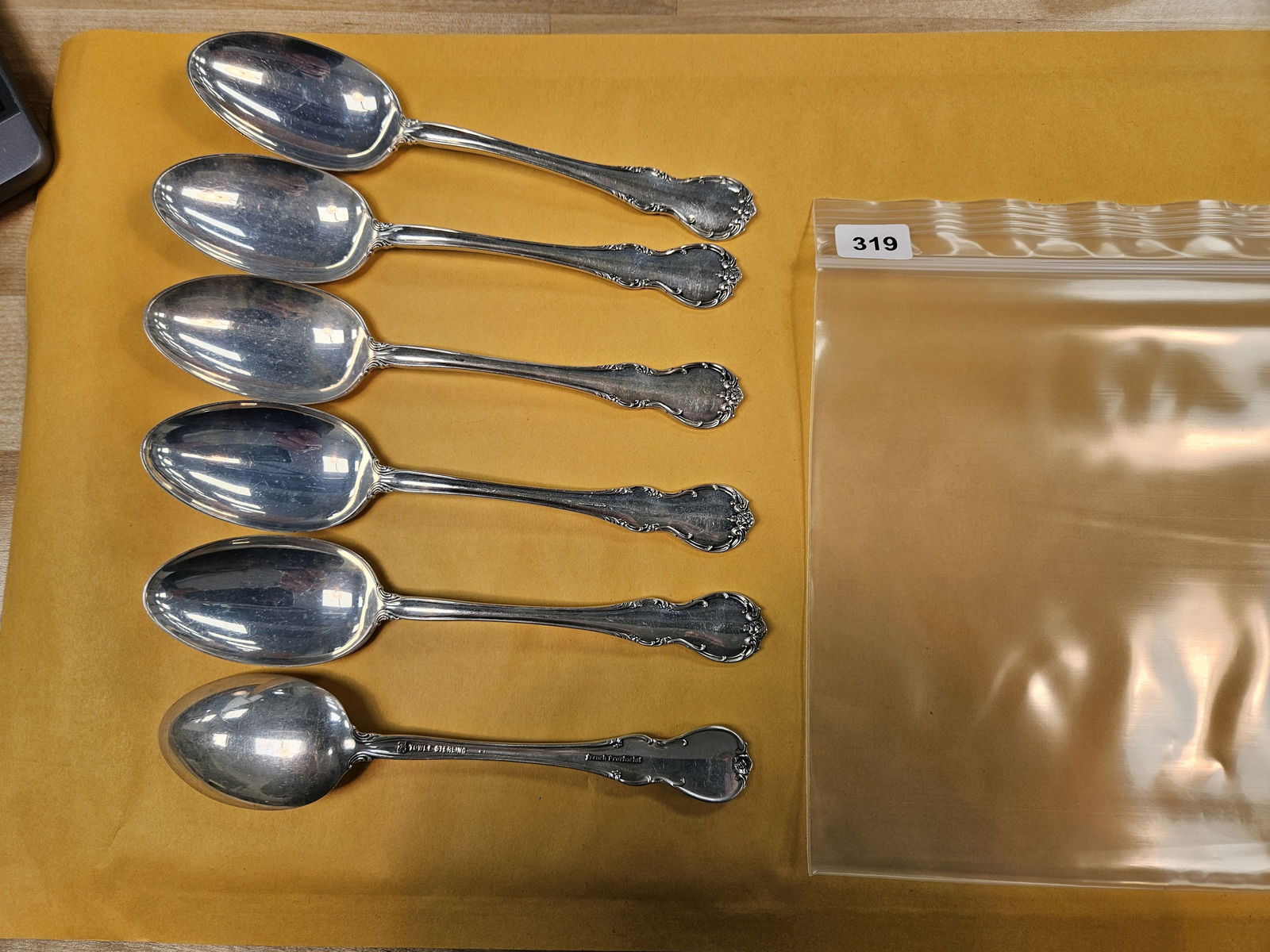 STERLING SILVER!: Six Towle Sterling French Provincial Silver Spoons. 4.25 Troy ounces. 168.7 grams 