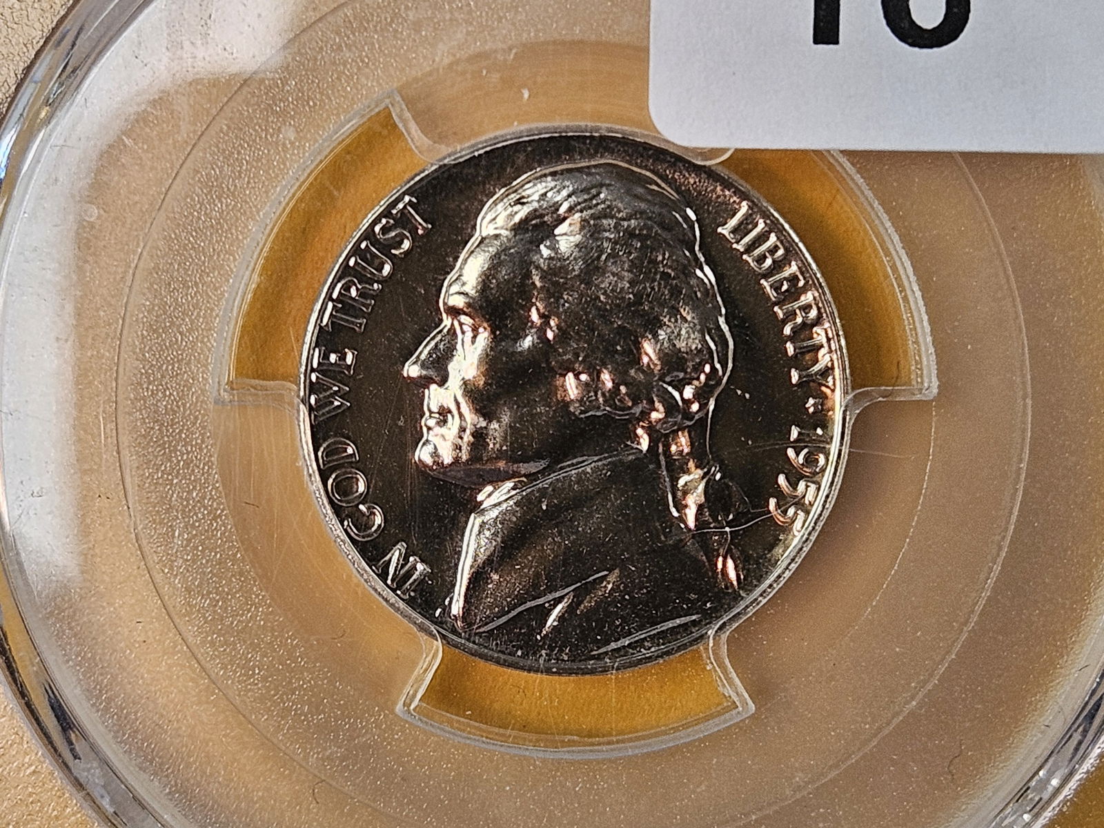 Superb GEM! PCGS 1955 Jefferson Nickel in Proof 68: Next to Top Pop! 