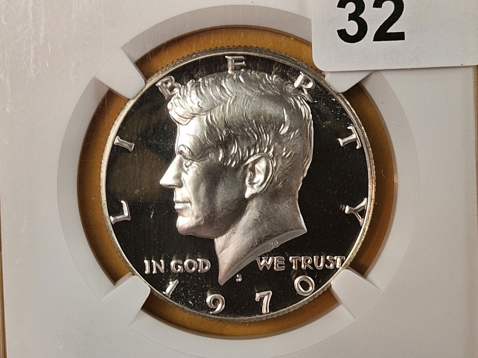 Superb GEM! NGC 1970-S Silver Kennedy Half Dollar in Proof 67 Ultra Cameo: Beautiful 40% silver!