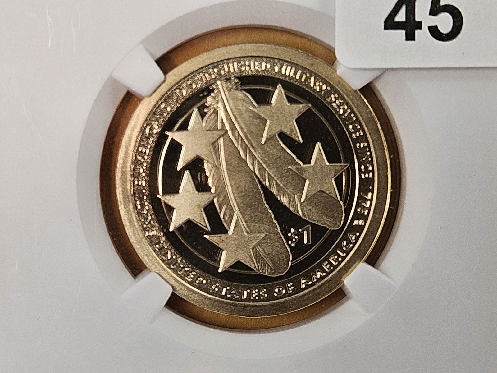 PERFECT! NGC 2021-S Sacagawea Dollar in Proof 70 Ultra Cameo: Perfect Grade! Military Service 
