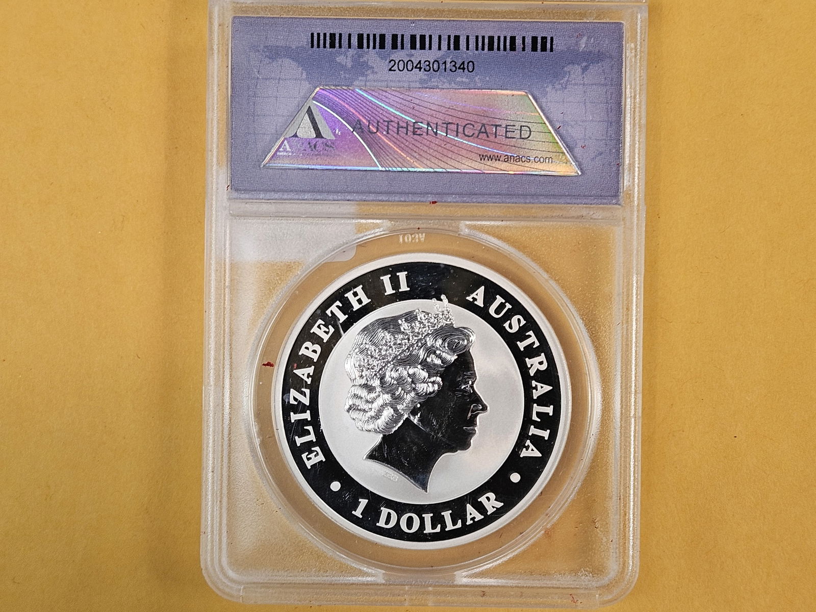 PERFECT! ANACS 2012-P Australia Silver Dollar in Mint State 70 Deep Cameo - 2