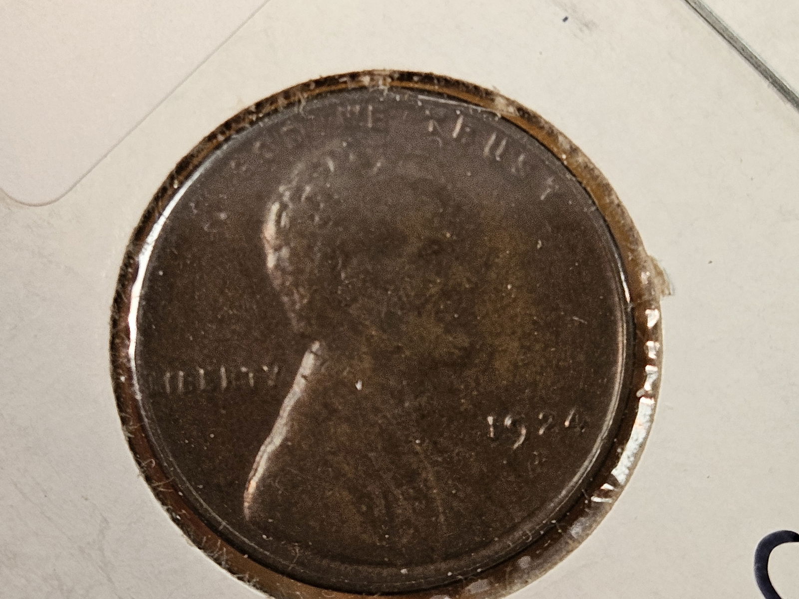 * Semi-Key 1924-D Wheat cent in Very Fine: Nice