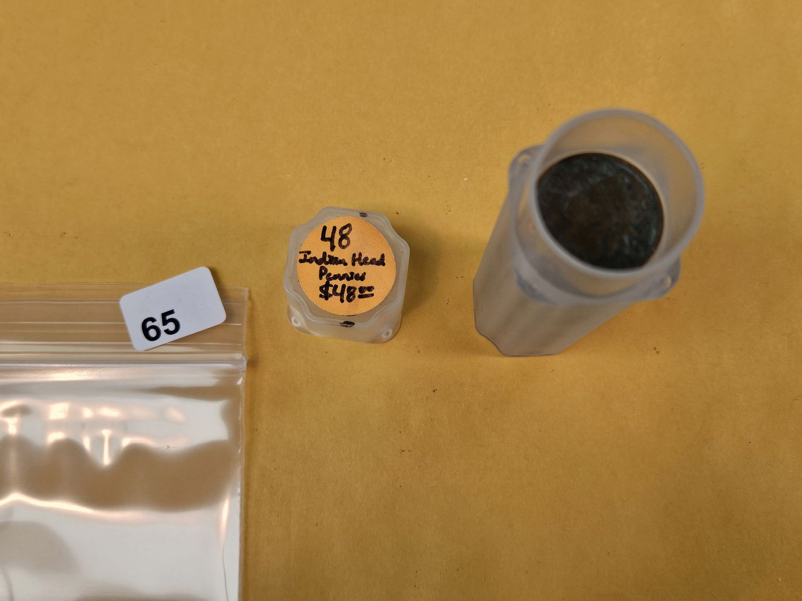 Roll of Indian Cents: From consignor. Probably all lower grade. Unchecked by us 