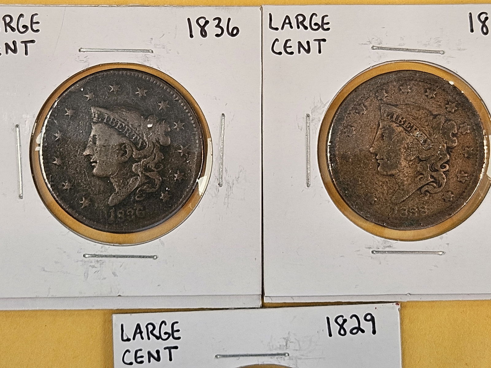 Three mixed Large Cents - 2