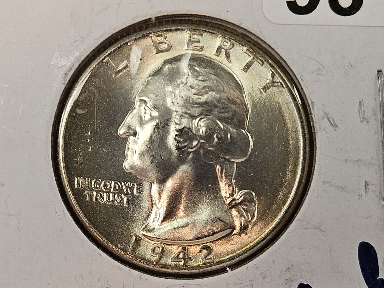 * Very Choice Brilliant Uncirculatd 1942 Washington Quarter (1 of 6)