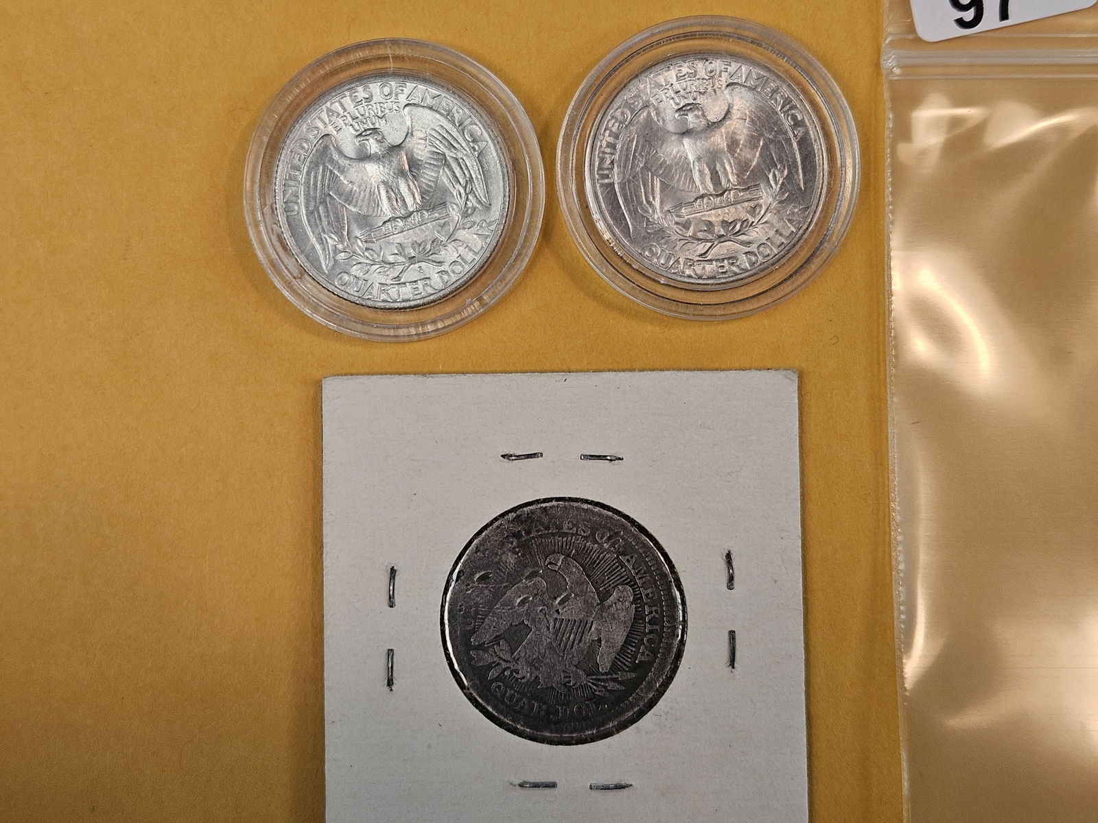 Three mixed silver quarters - 4
