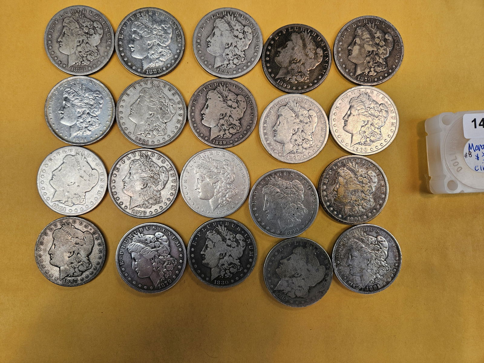 ** FULL ROLL ** Twenty Morgan Silver Dollars (1 of 6)