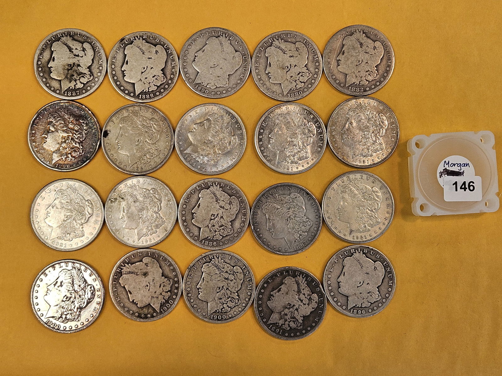** FULL ROLL ** Twenty Morgan Silver Dollars (1 of 6)