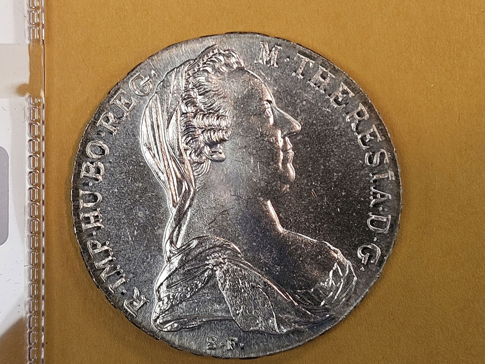 GEM Brilliant Uncirculated 1780 Maria Theresa Silver Thaler: Restrike 