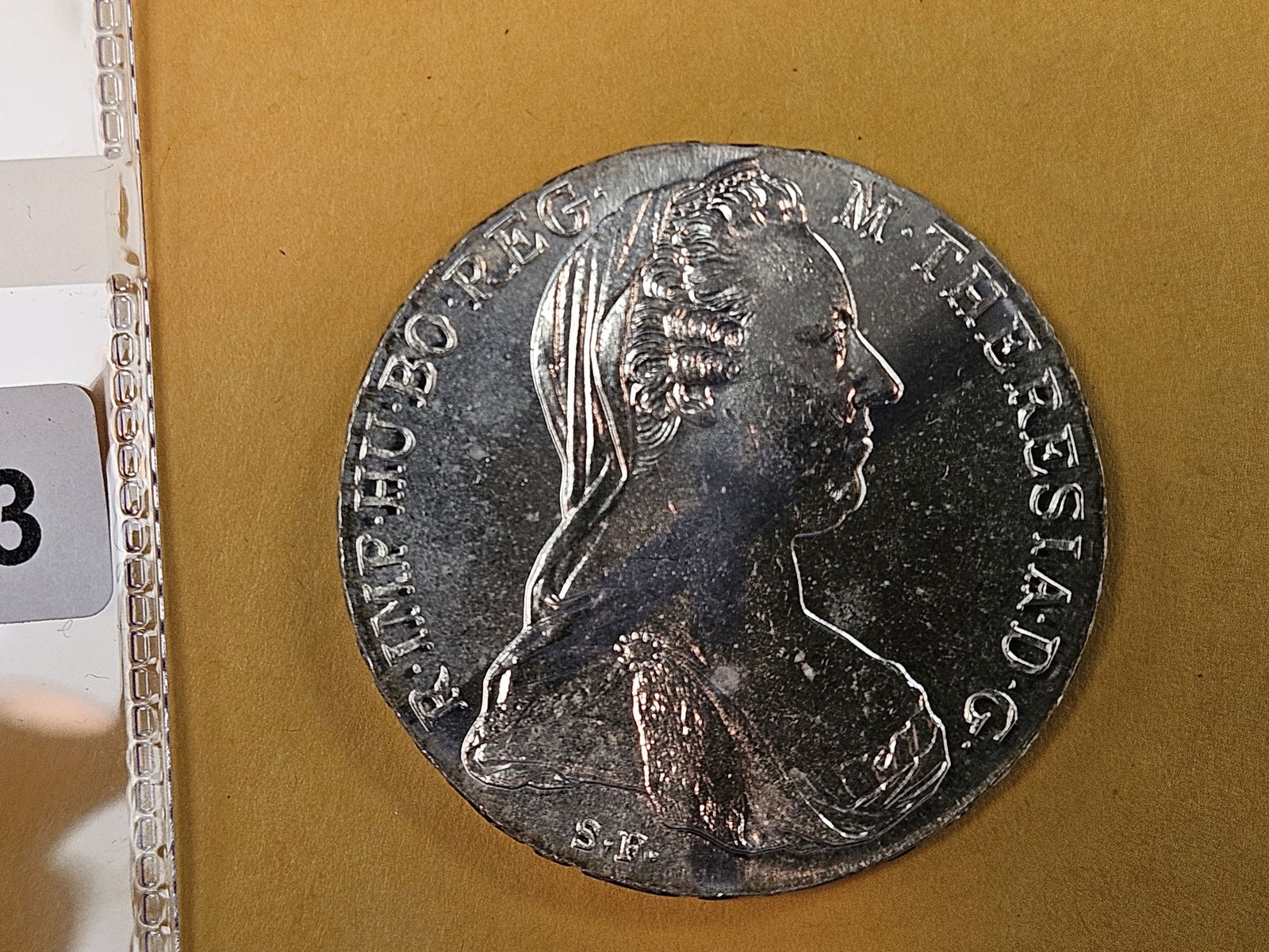 GEM Brilliant Uncirculated 1780 Maria Theresa Silver Thaler: Restrike 