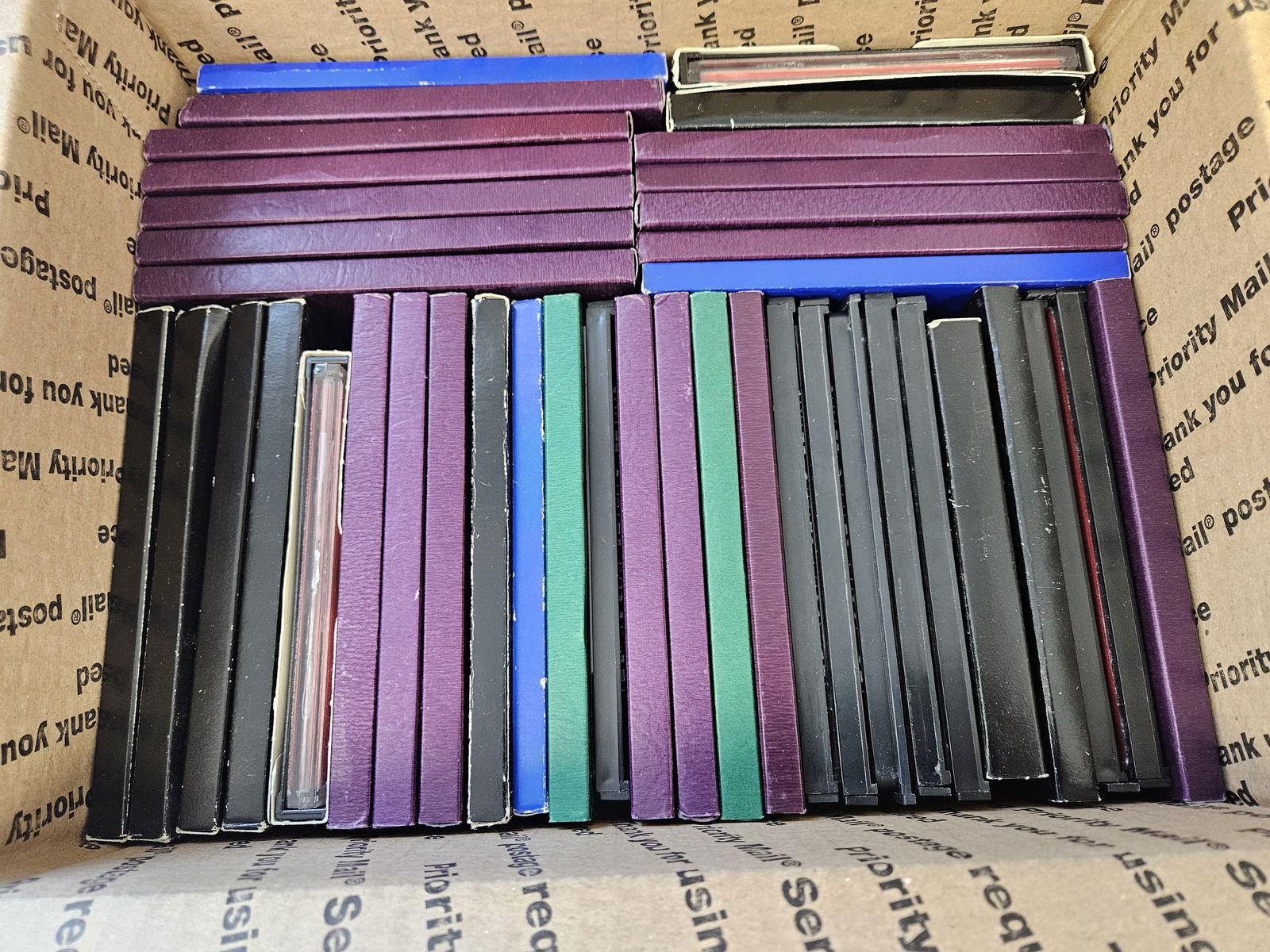 FORTY US Proof Sets: Most in OGP. Probably duplicates. Ships separately in a Flat Rate Medium Box. No combined shipping 