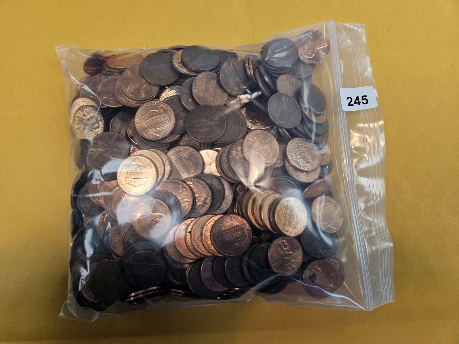 THREE Pounds of Lincoln cents: Had a large bucket of cents come in over the counter. Memorials, shields and some wheats. Unchecked by us 
