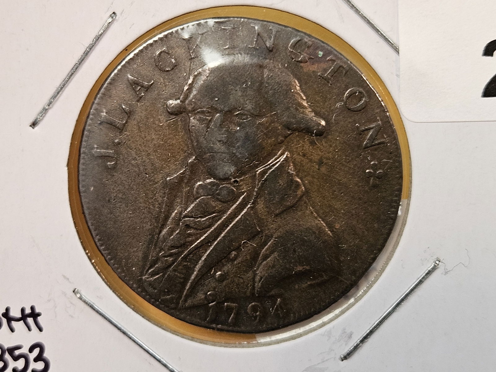 CONDER TOKEN! 1794 Copper Half-penny Conder: Lackington 