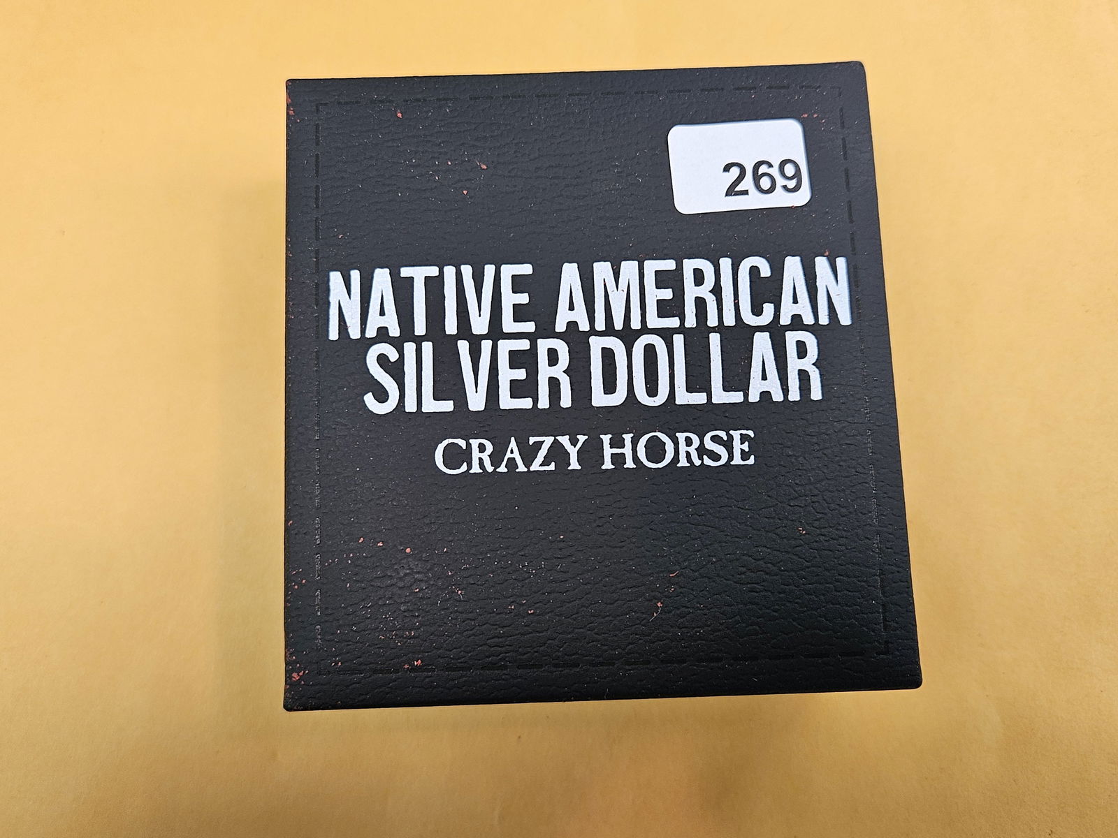 One Troy ounce .999 fine silver art round: High-relief. Crazy Horse. In box with COA 