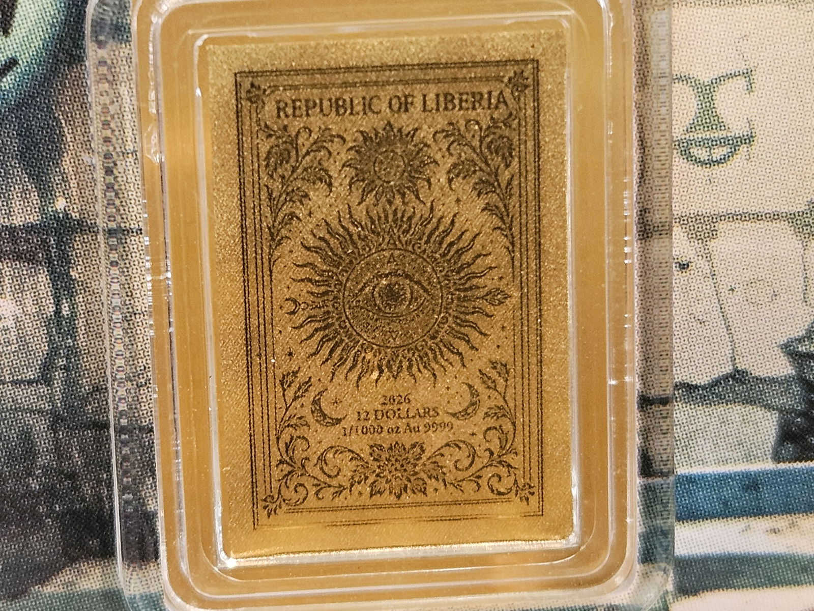GOLD! GEM Republic of Liberia 2026 GOLD 12 Dollar - 2