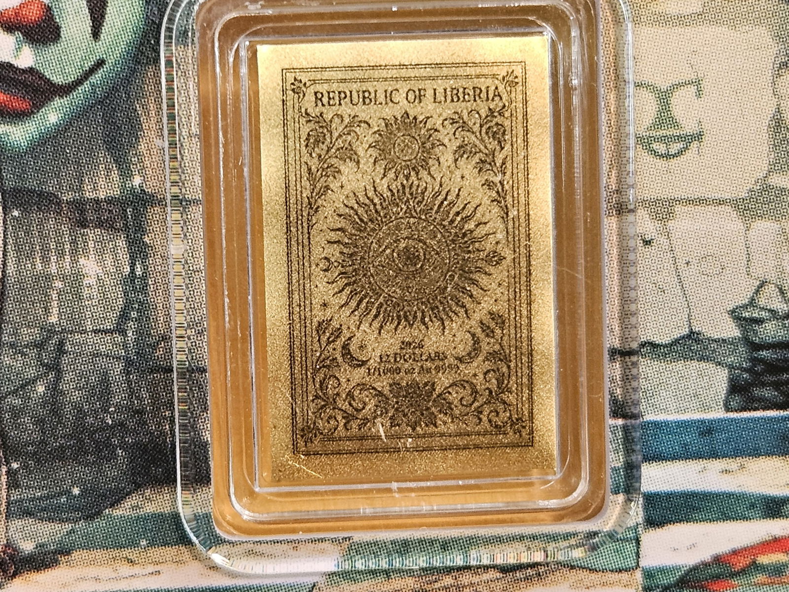 GOLD! GEM Republic of Liberia 2026 GOLD 12 Dollar - 4