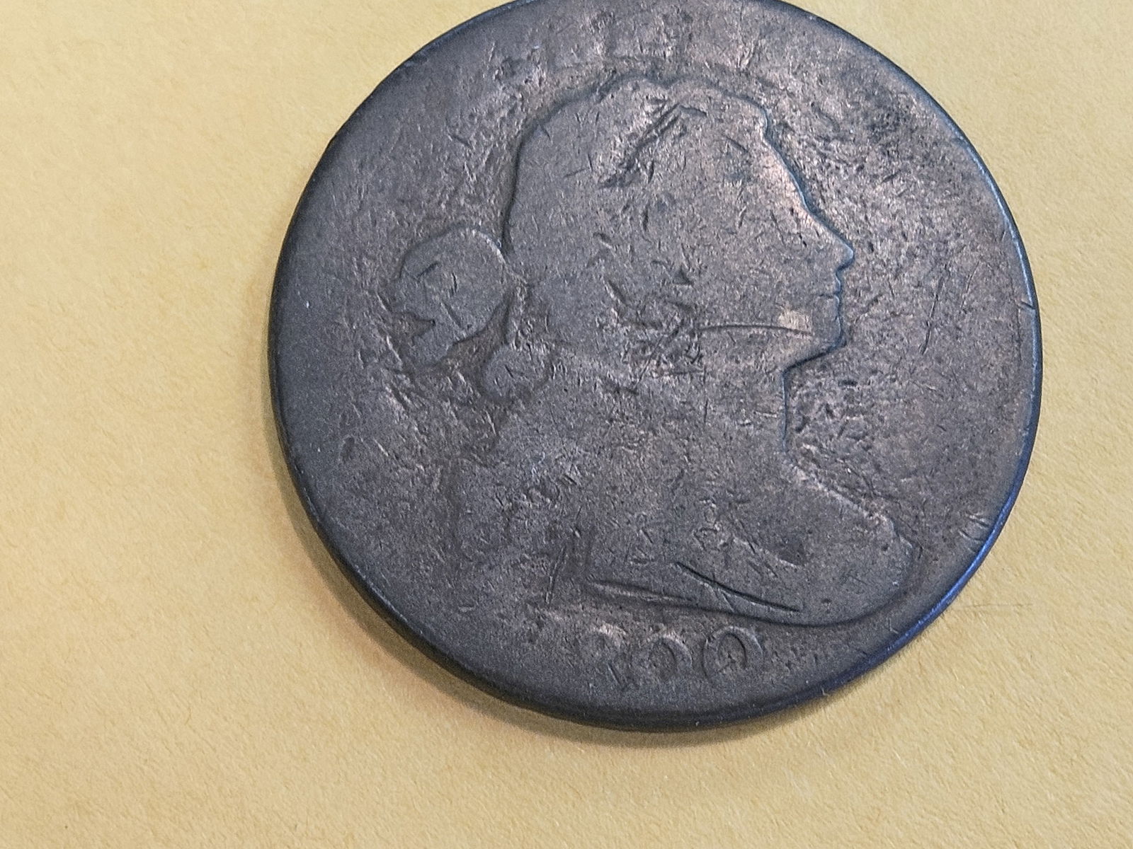 1800 Draped Bust Large Cent in About Good plus (1 of 5)