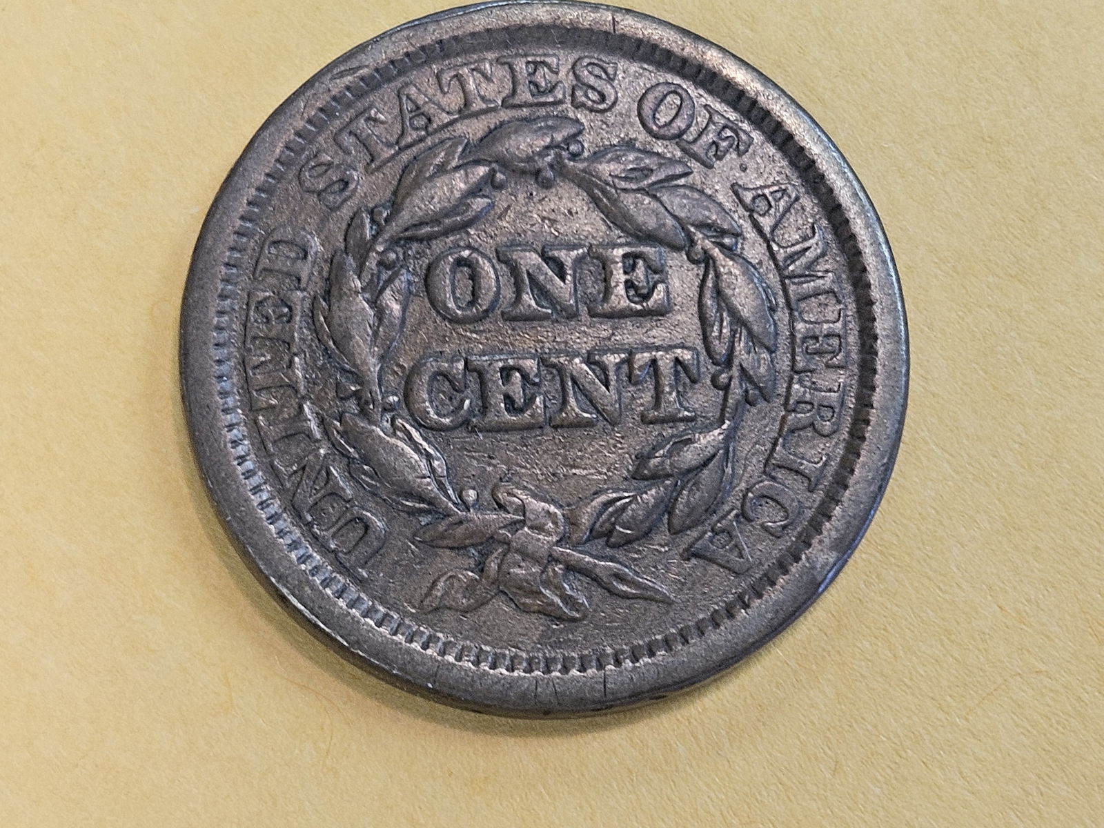 1846 Braided hair Large Cent in Very Fine - 4