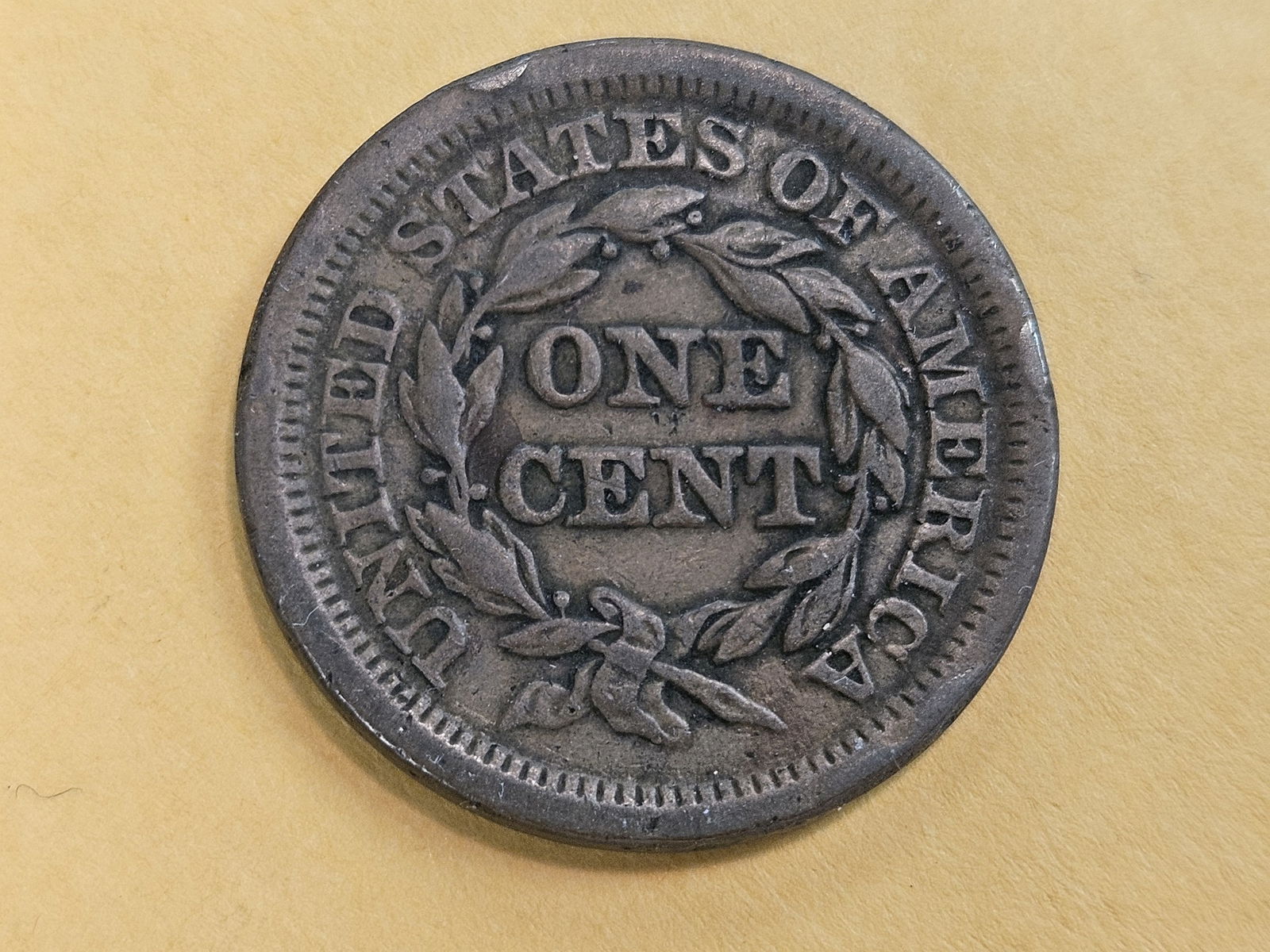 1853 Braided Hair Large Cent in Very Fine - 4