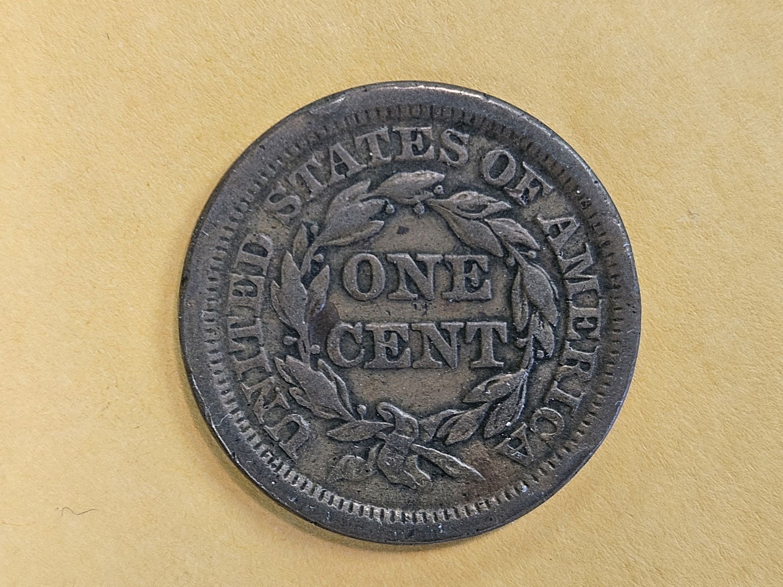 1853 Braided Hair Large Cent in Very Fine - 5