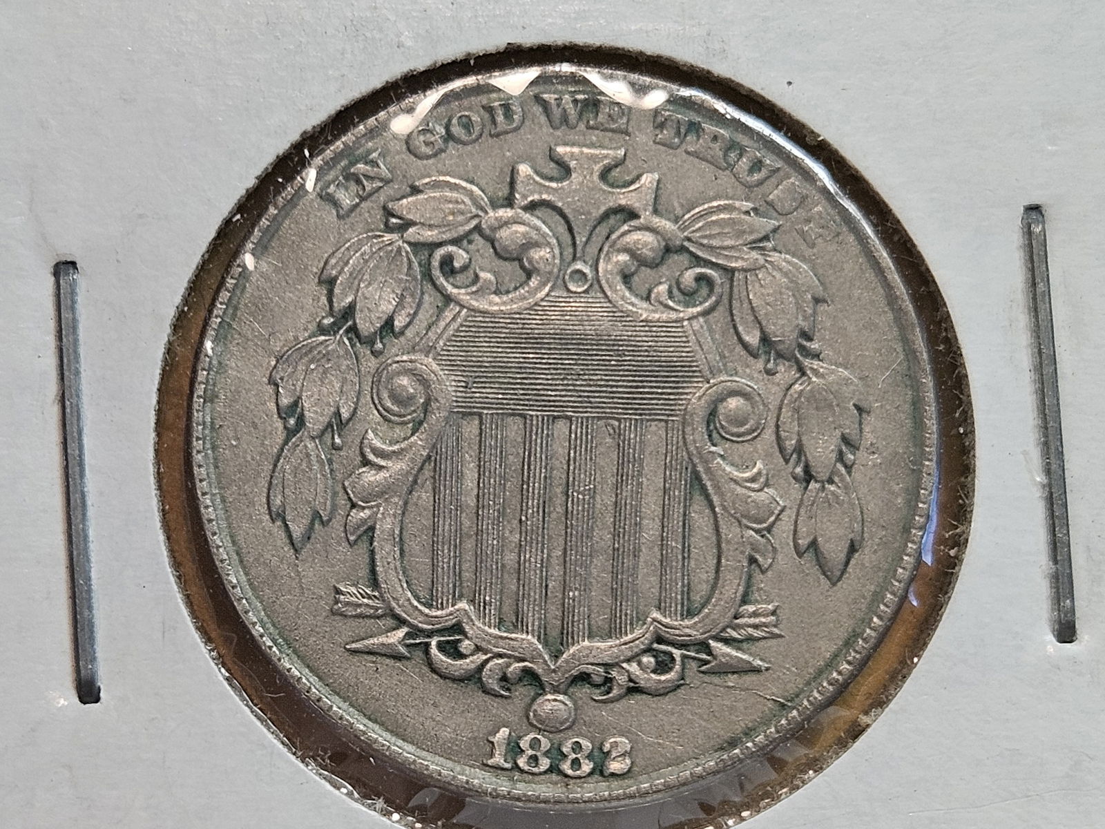 1882 Shield Nickel in About Uncirculated plus (1 of 6)