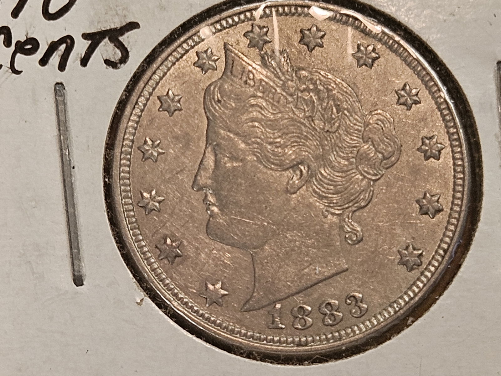 Variety! Brilliant Uncirculated 1883 Liberty "V" Nickel (1 of 6)