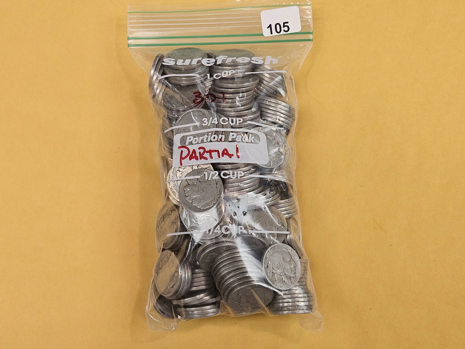 THREE HUNDRED and One Buffalo Nickels: Partial Dates 