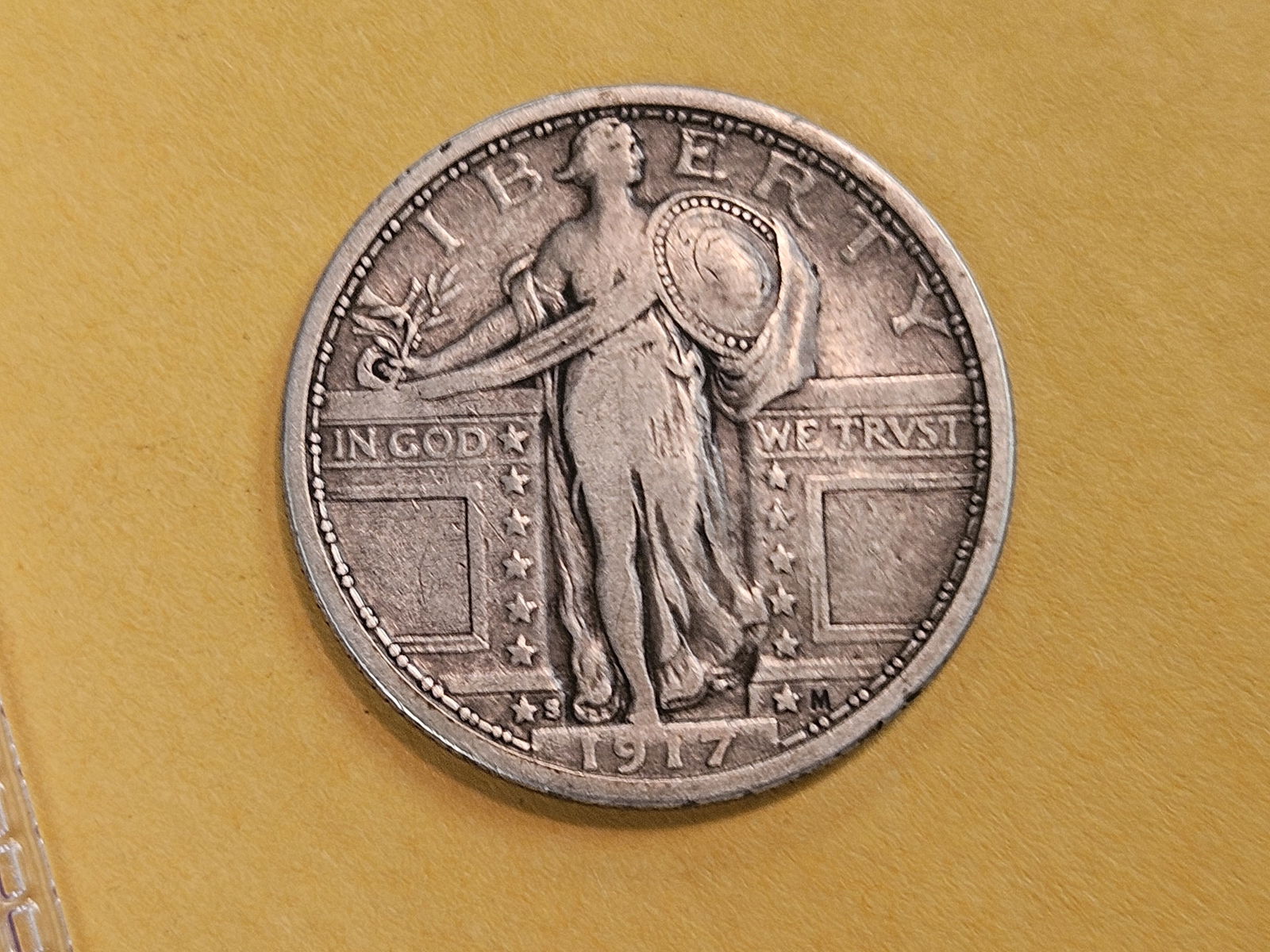 1917-S Type 1 Standing Liberty Silver Quarter (1 of 5)