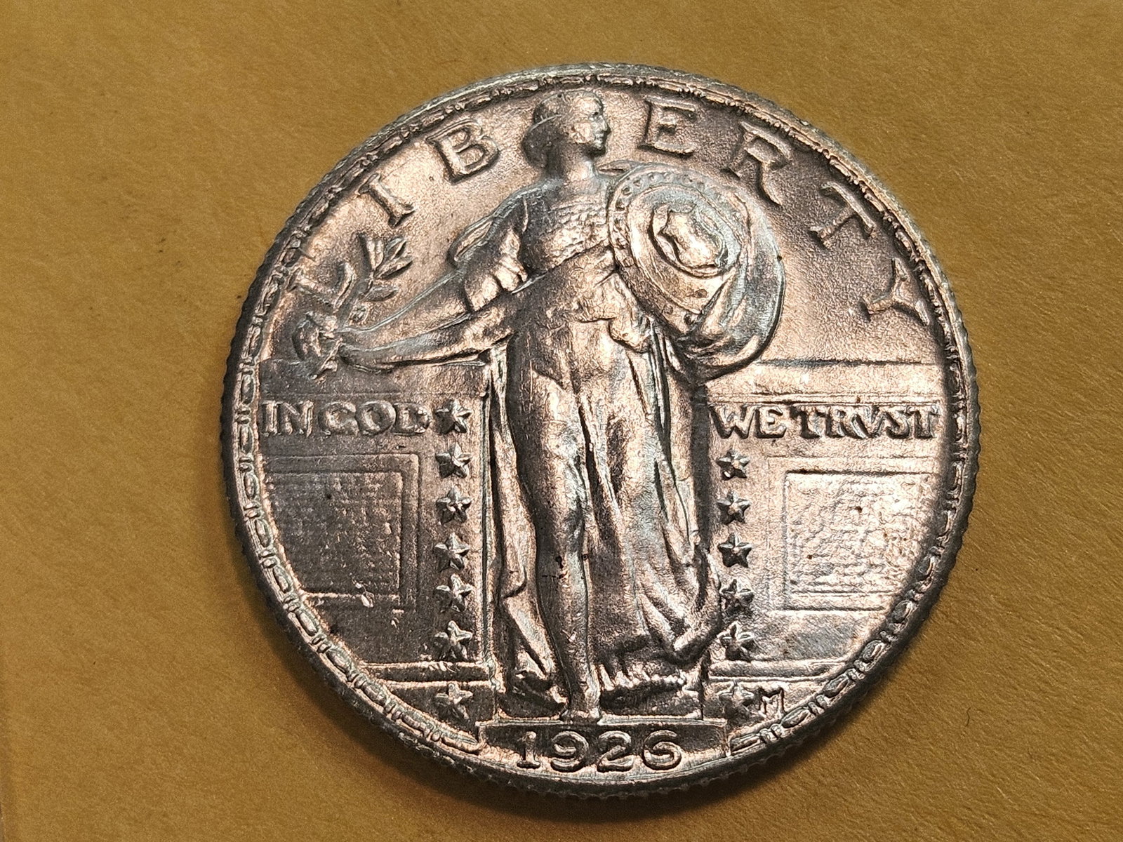 * Very Choice Brilliant Uncirculated 1926 Standing Liberty Quarter: Outstanding Luster! 