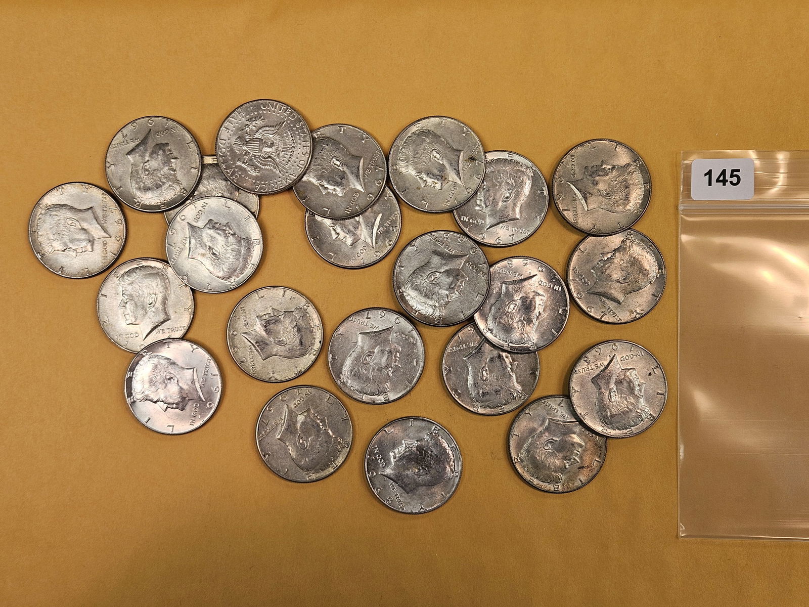 Twenty-Two Silver Kennedy half Dollars (1 of 2)