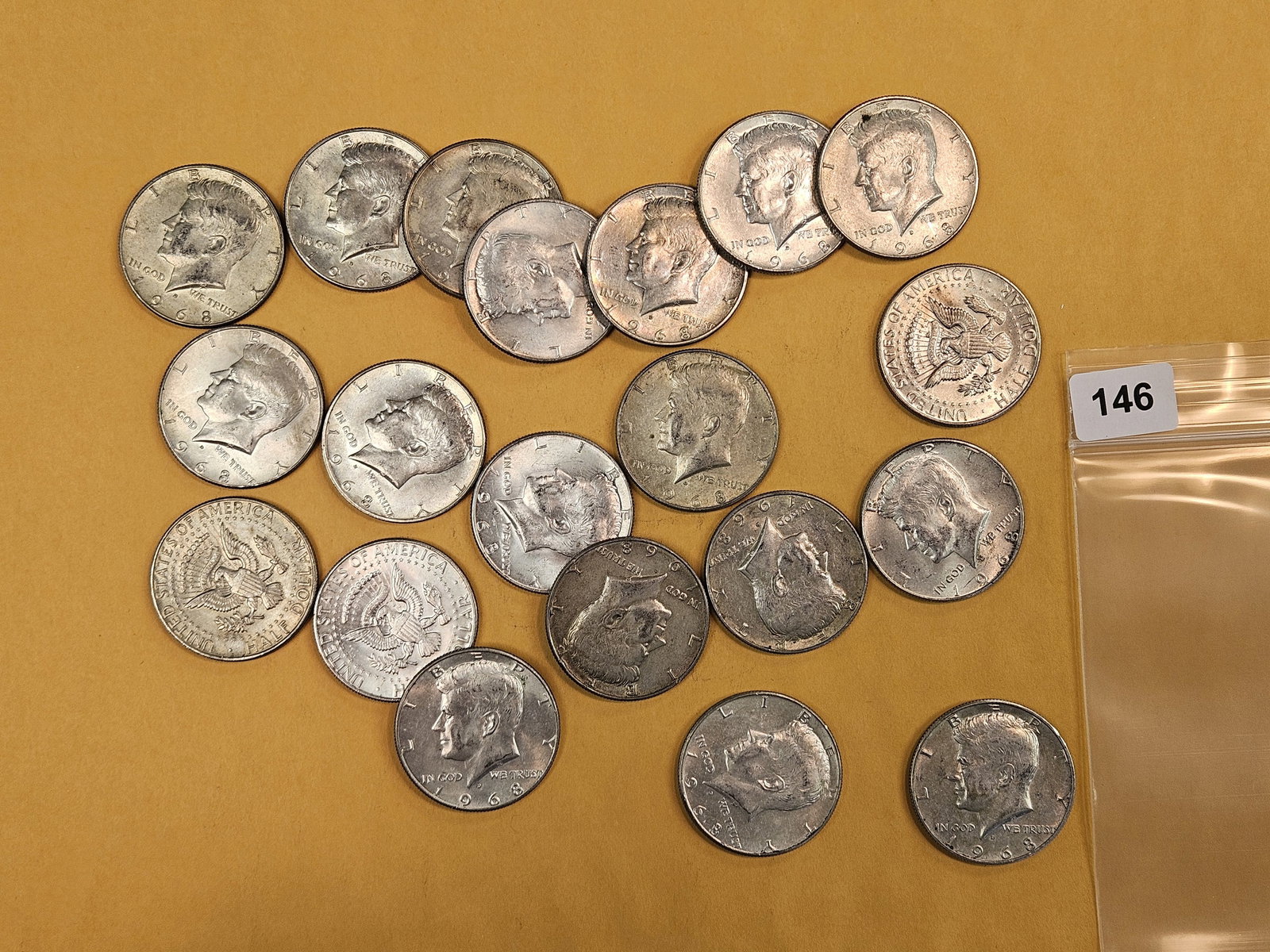 Twenty Silver Kennedy half Dollars (1 of 2)