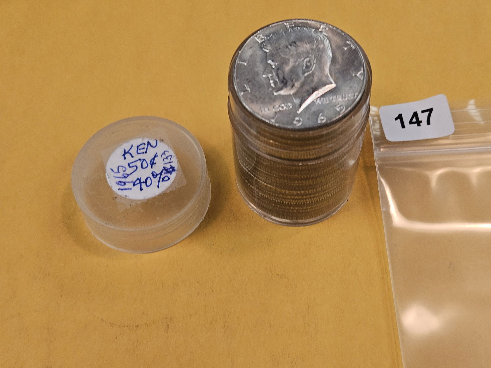 Twenty-One Silver Kennedy half Dollars - 2