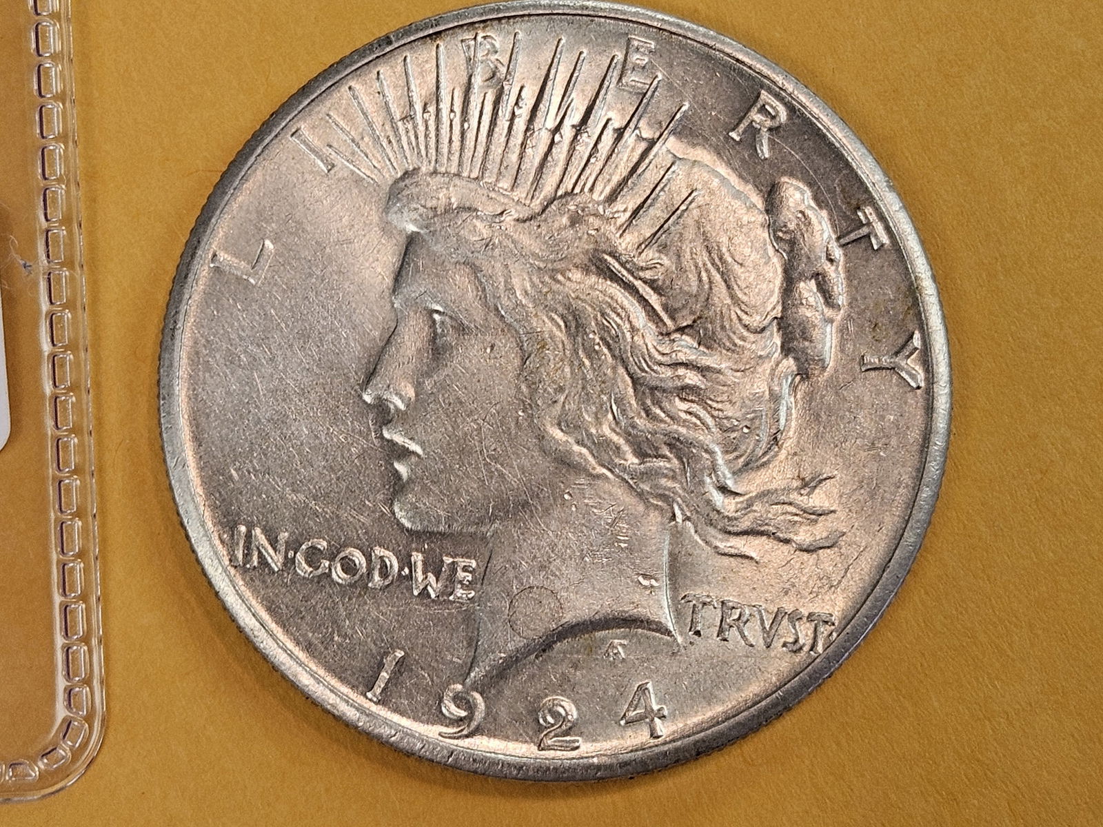 ** KEY GRADE! Choice Brilliant Uncirculated 1924-S Peace silver dollar (1 of 5)