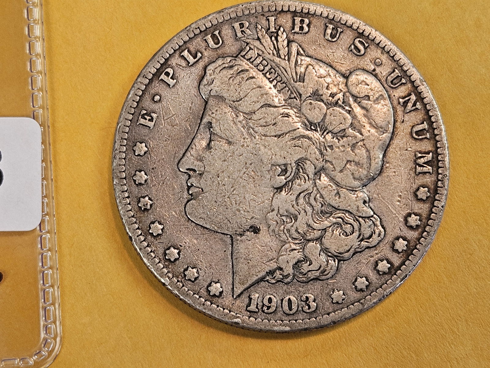 Semi-Key 1903-S Morgan silver Dollar: In Very Fine 