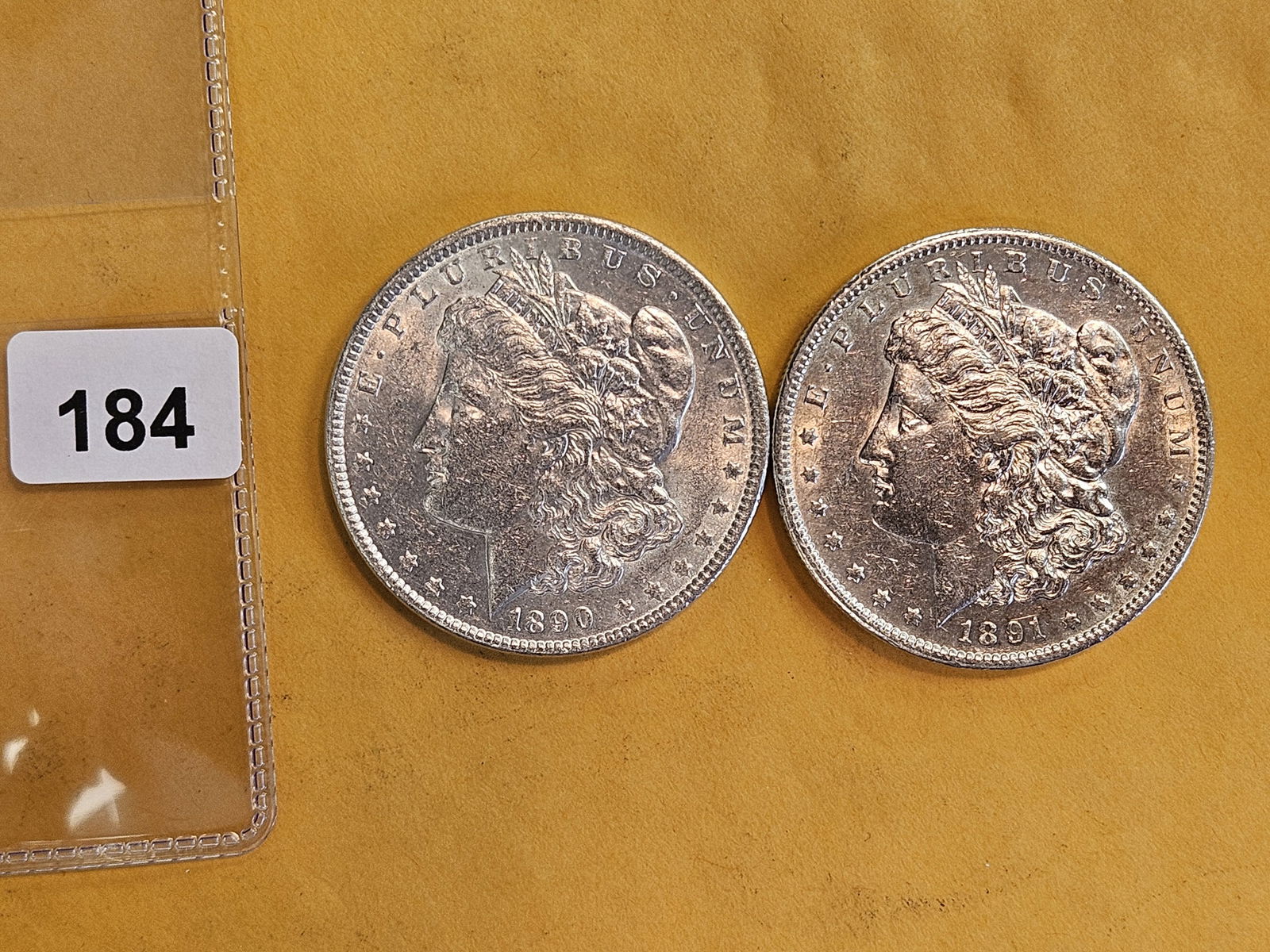 Two Brilliant About Uncirculated plus Morgan Dollars (1 of 1)