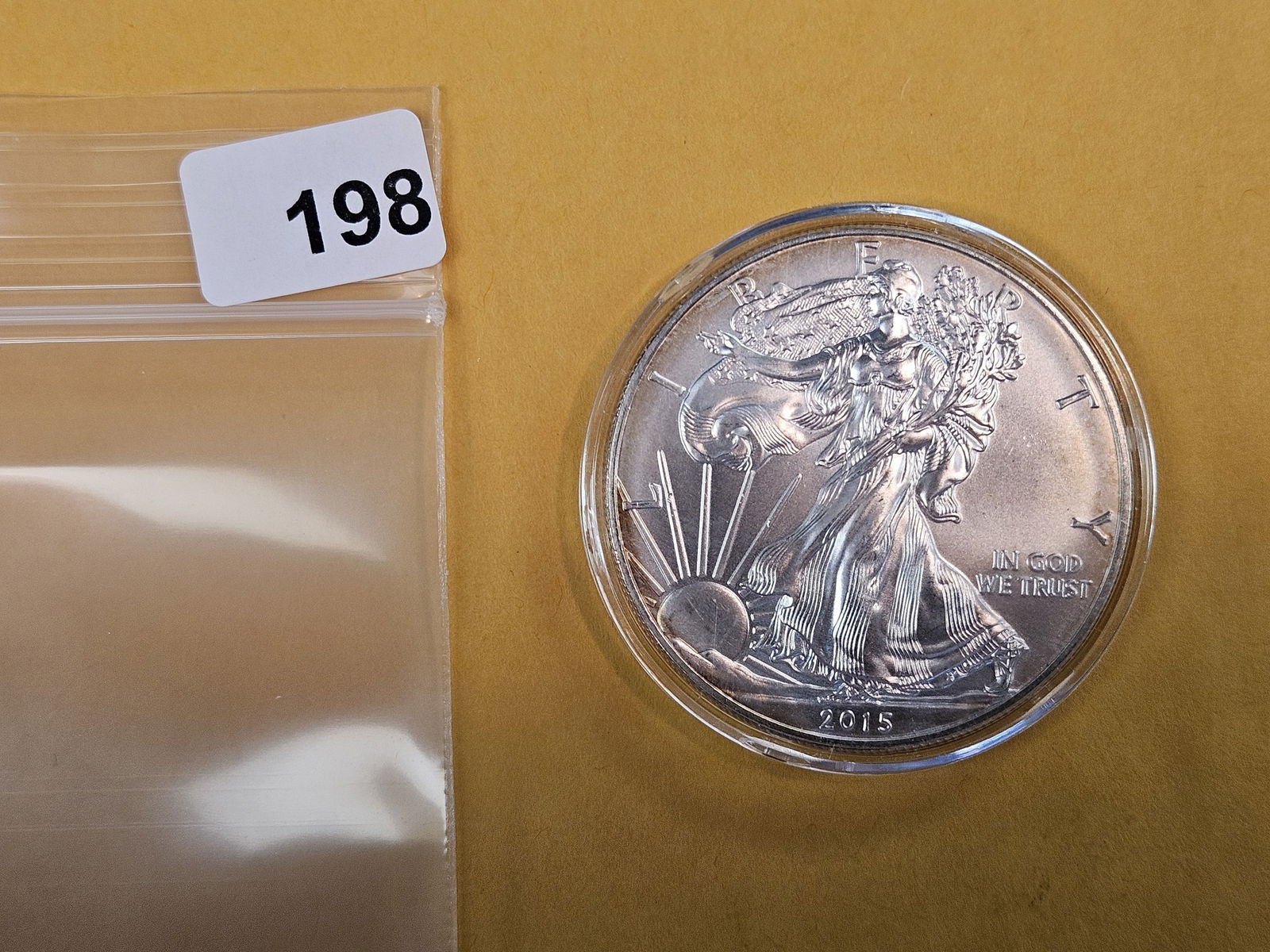 GEM Brilliant Uncirculated 2015 American Silver Eagle (1 of 2)