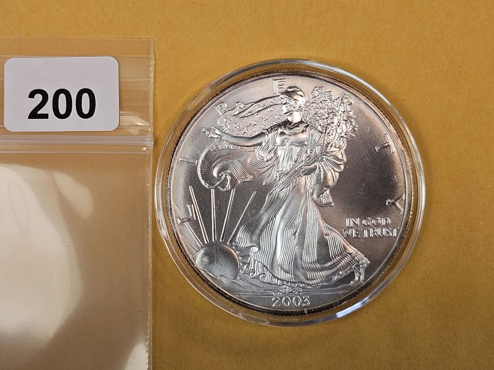 GEM Brilliant Uncirculated 2003 American Silver Eagle (1 of 2)