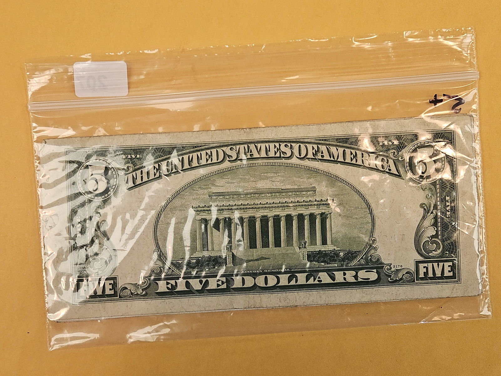 Five $5 Silver Certificates - 2