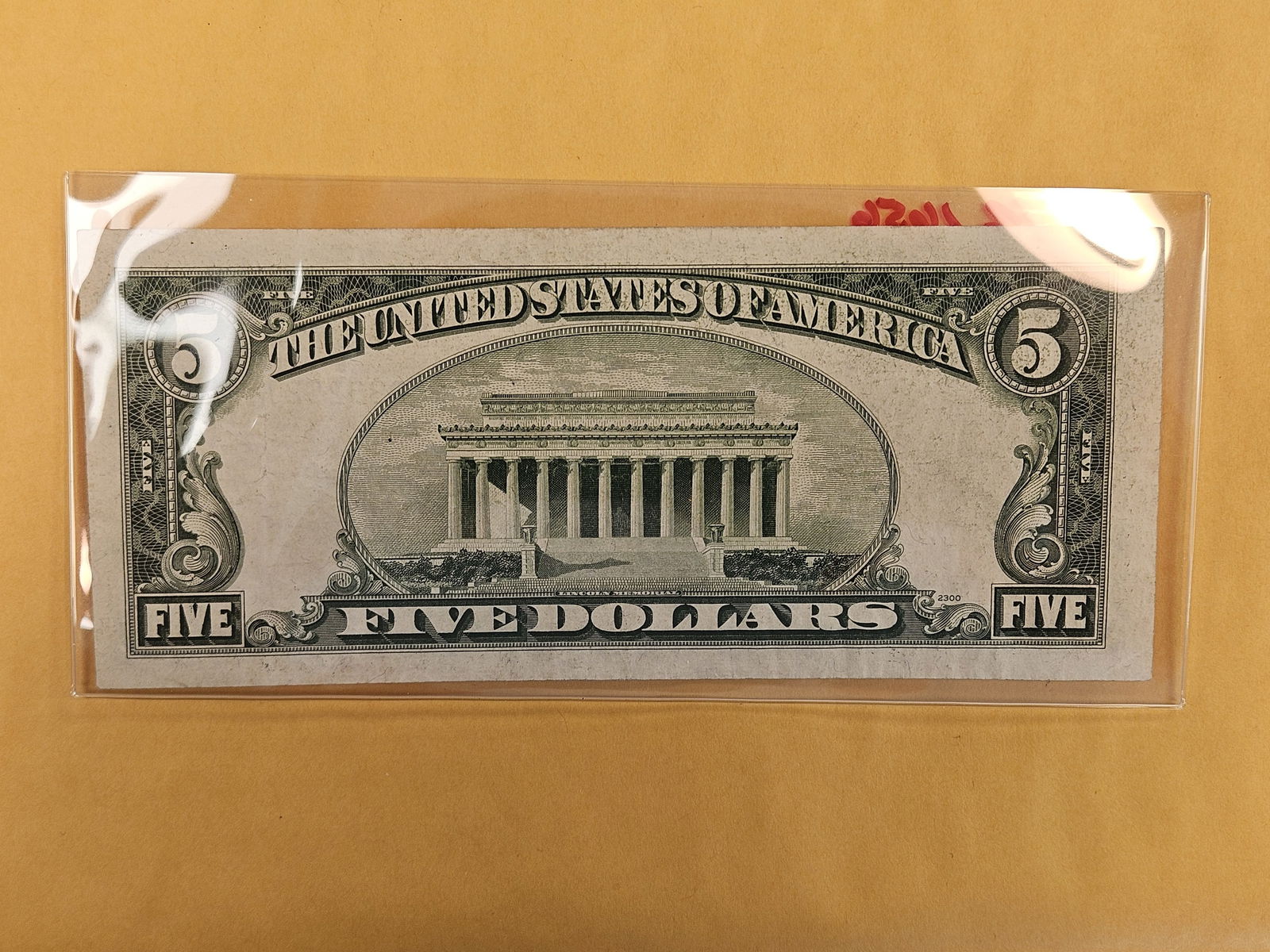 Crisp About Uncirculated Series 1953-A Five Dollar Silver Certificate STAR - 2