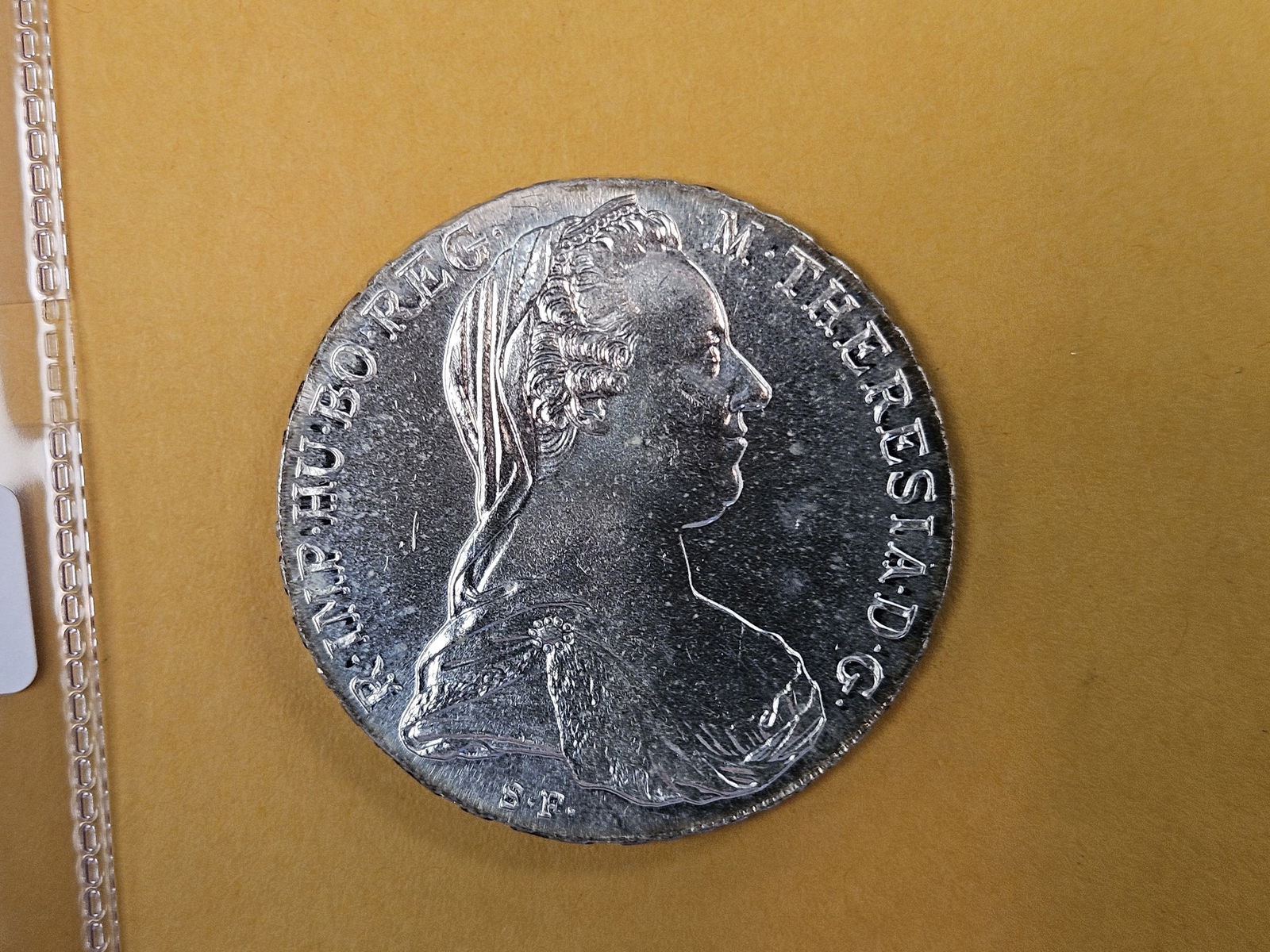 GEM Brilliant Uncirculated 1780 Maria Theresa Silver Thaler: Restrike 